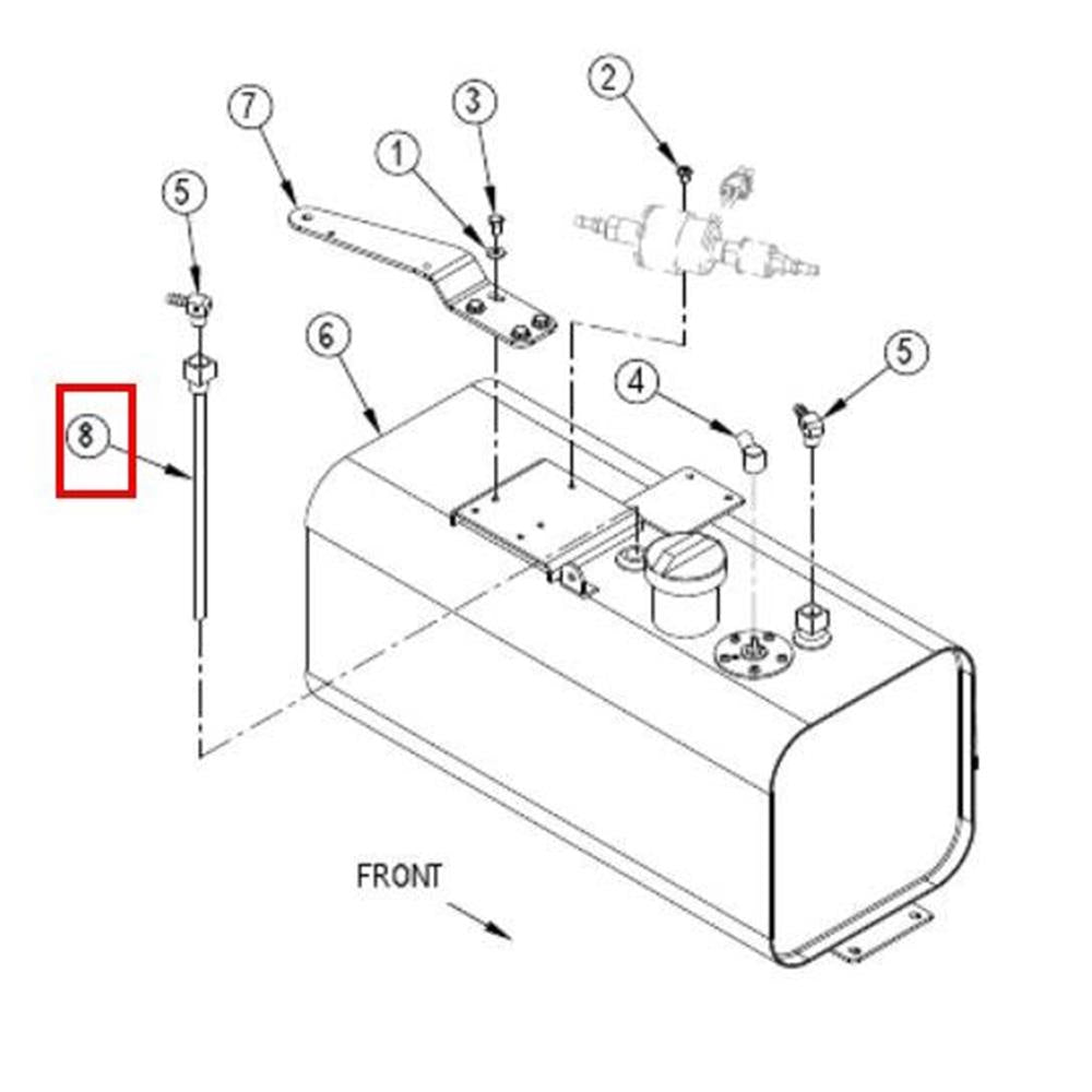 Nilfisk Original 56511256 Tube Fuel Return Kraftstoffschlauch