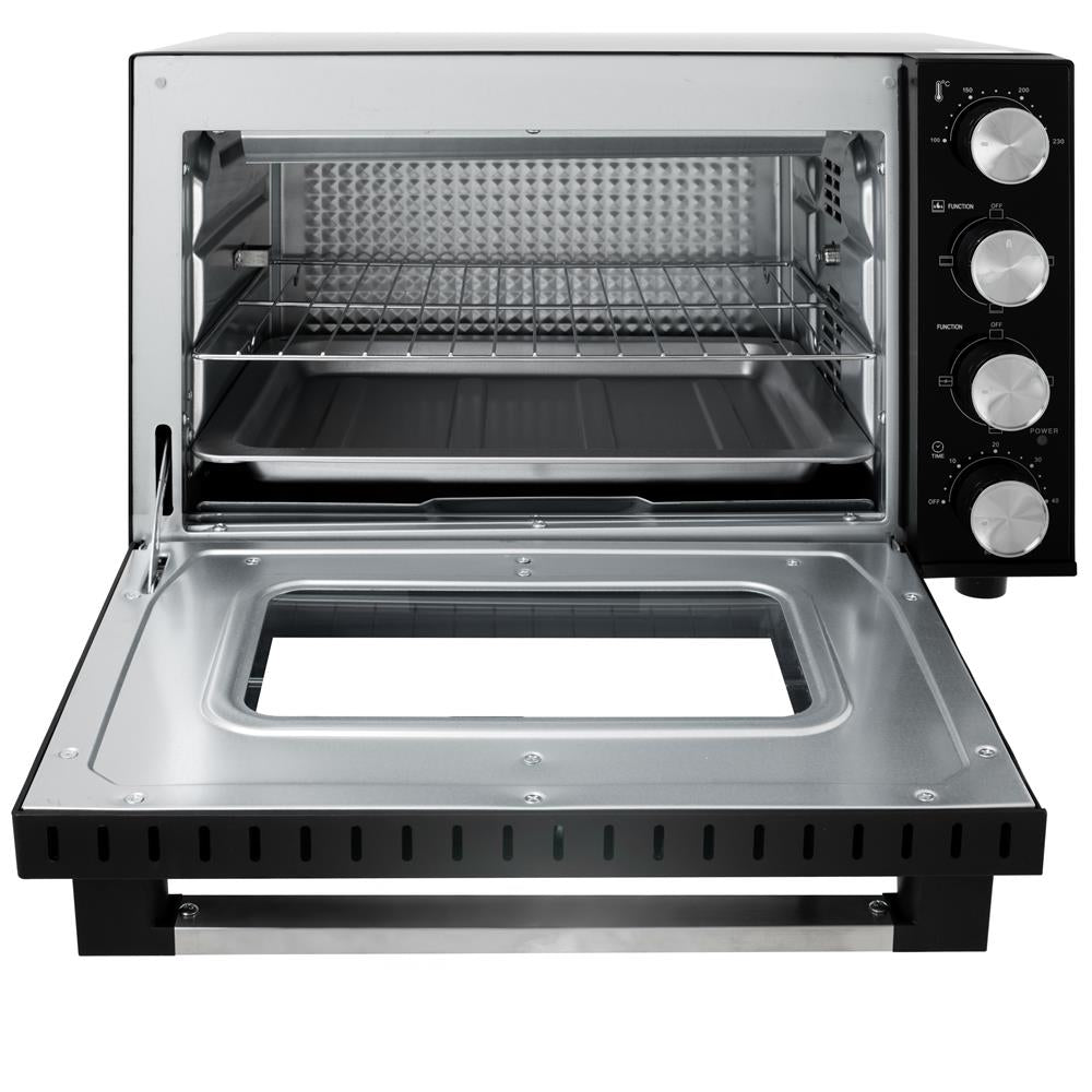 Adler AD 6031 Elektro-Backofen 30L schwarz – Heißluft & Grill, 12 Backmodi