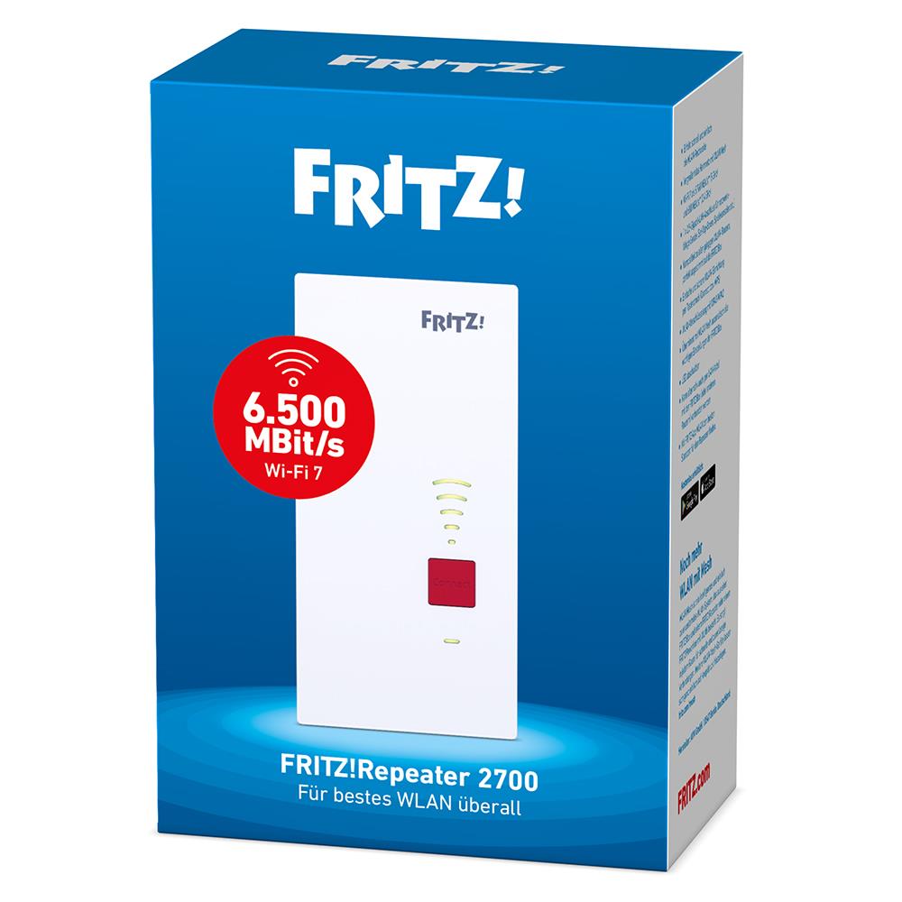 FRITZ!Repeater 2700 Wi-Fi 7 und intelligentes Mesh überall im Heimnetz