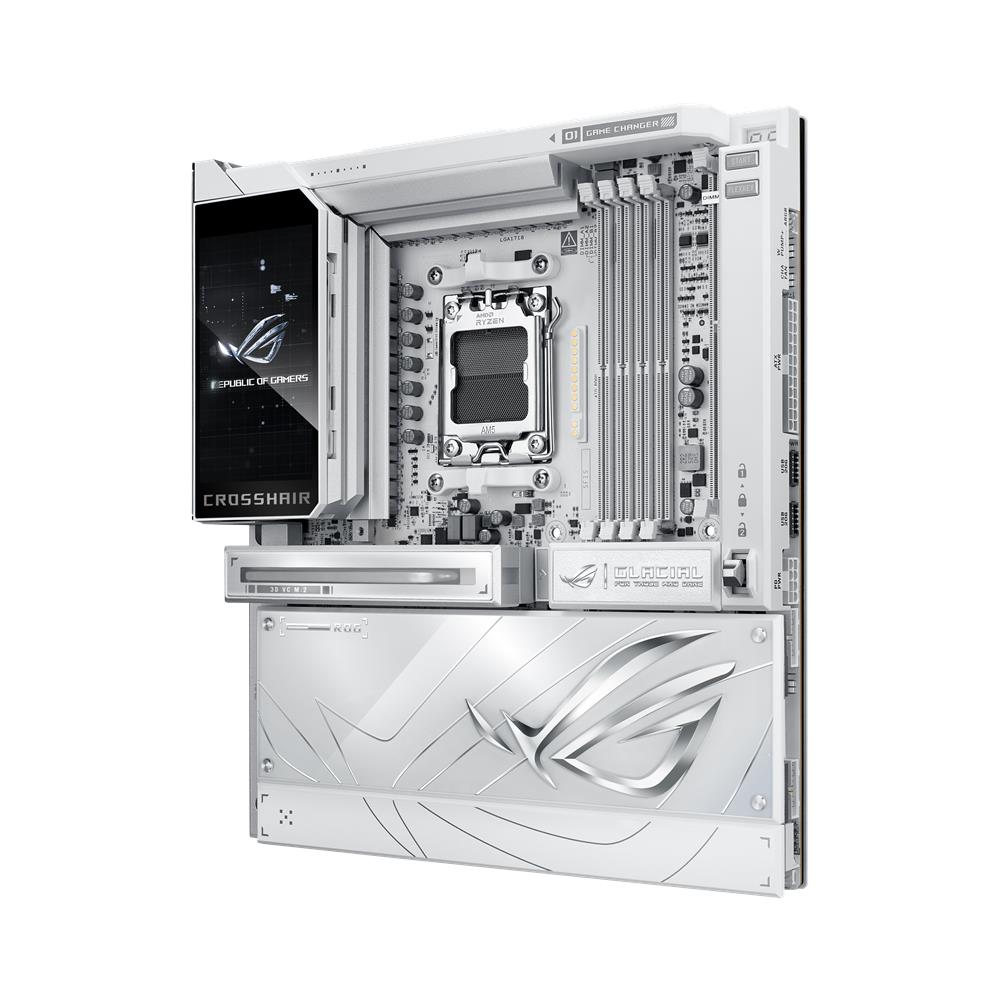 ASUS ROG CROSSHAIR X870E GLACIAL Mainboard AM5 E-ATX DDR5 PCIe 5.0 WiFi 7