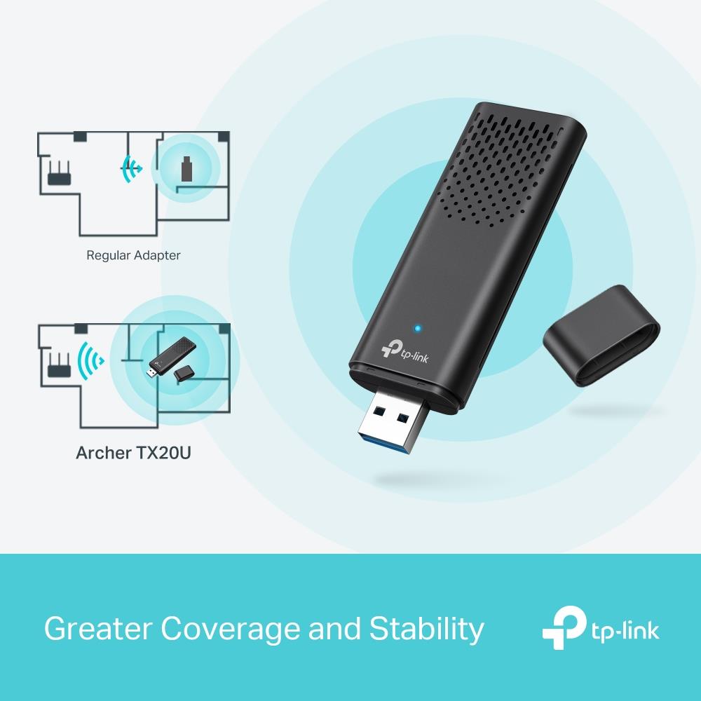 TP-Link Archer TX20U – AX1800 Dualband Wi-Fi 6 USB-Adapter