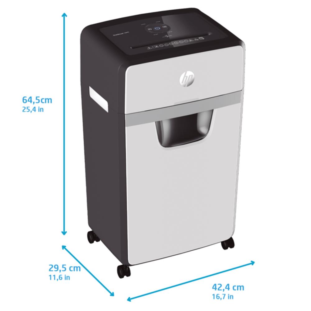 HP OneShred 16MC Aktenvernichter P5 Micro Cut 16 Blatt 30 Liter