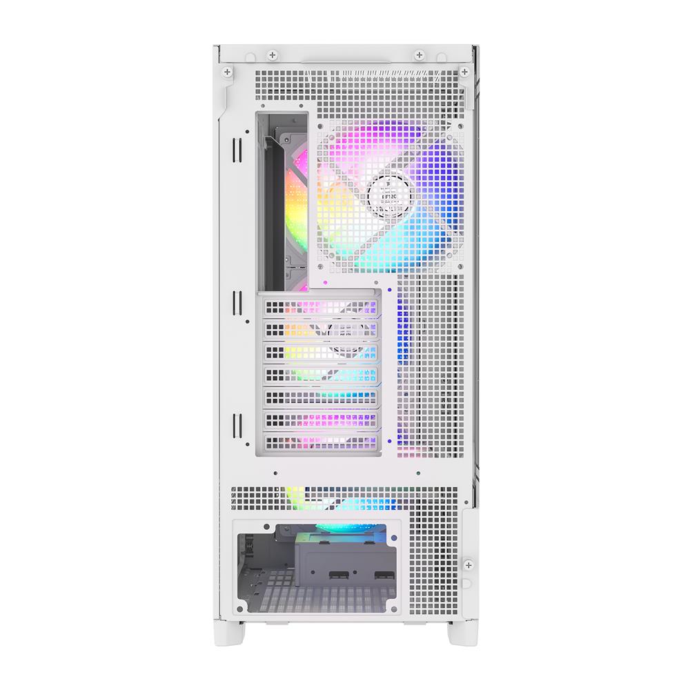 Silentware Air 2000 A-RGB White – Midi Tower mit Glas-Seitenfenster & 7 RGB-Lüftern für maximalen Airflow