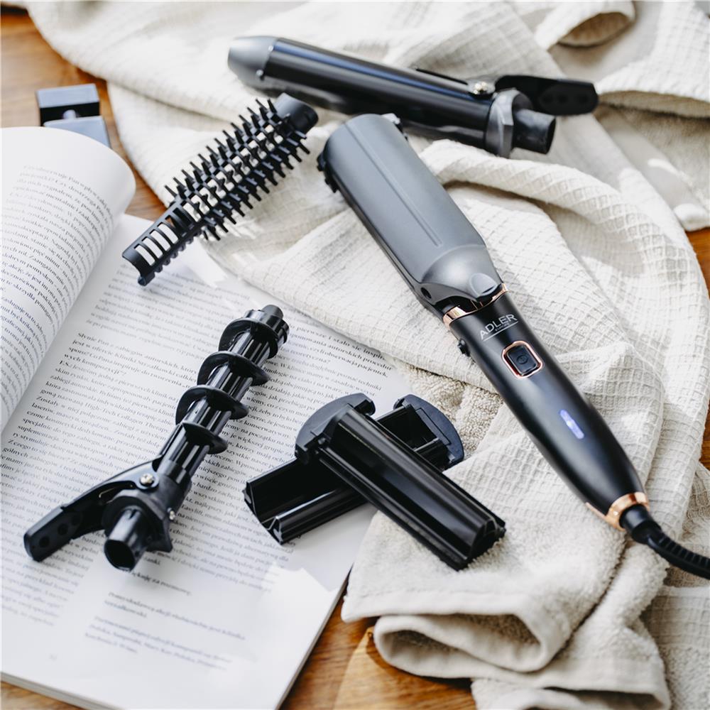 Adler AD 2028 Haarstyling Set 5in1 schwarz – Profi-Styling für Zuhause