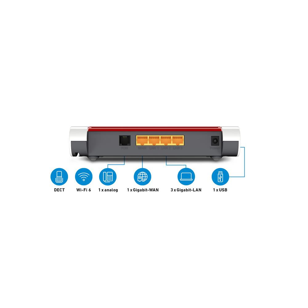 FRITZ!Box 4050 – Leistungsstarker WLAN-Router mit Wi-Fi 6 für Glasfaser & Kabelmodem