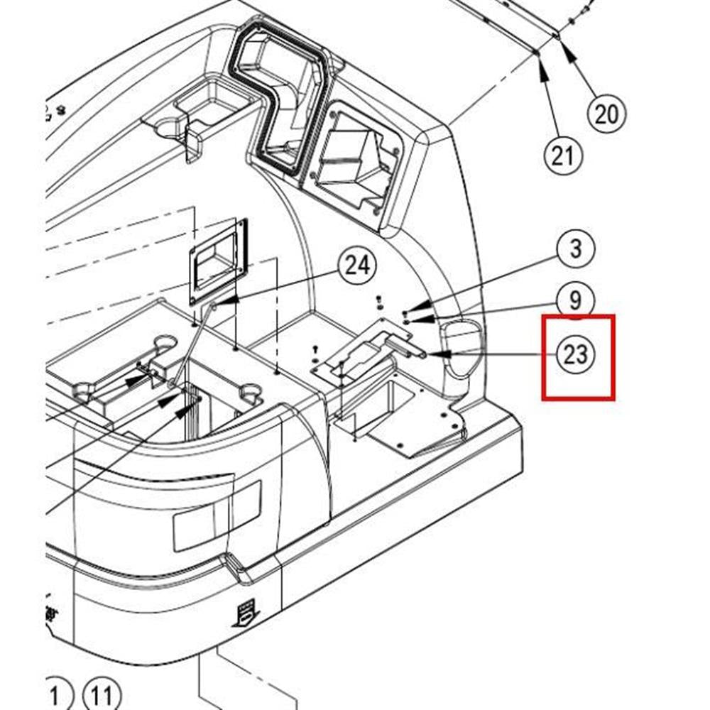 Nilfisk Original 56511169 Cover Weldt Abdeckung