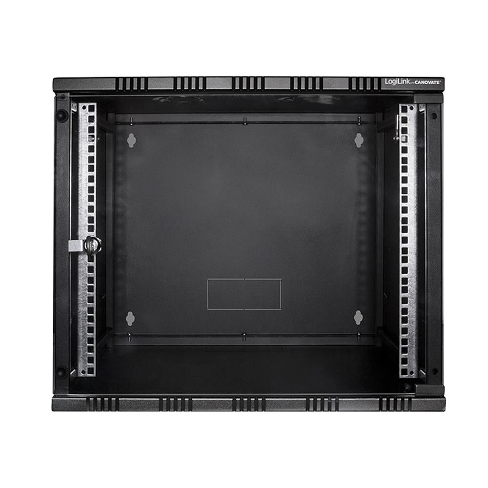 LogiLink 19 Zoll SOHO Wandschrank 9 HE Schwarz unmontiert