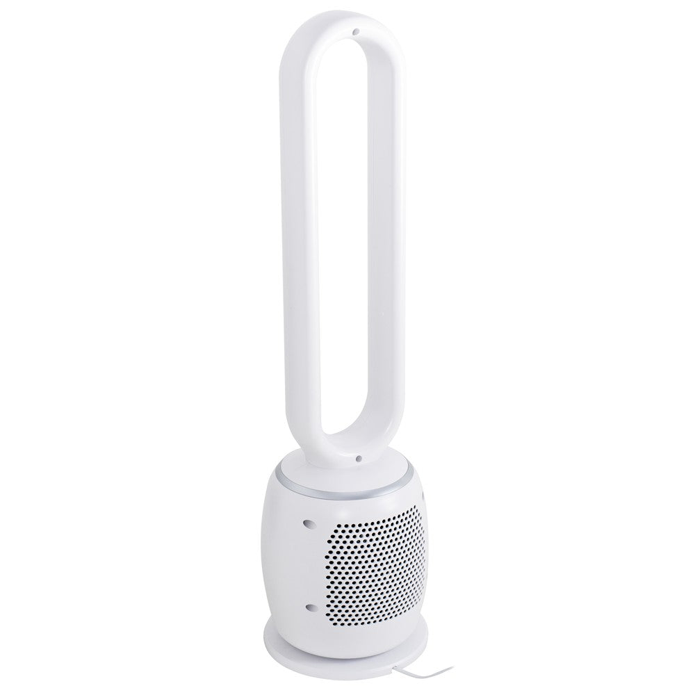 Adler AD 7344 blattloser Turmventilator, 86 cm, mit Fernbedienung, 60°-Schwenkbereich, 3 Geschwindigkeitsstufen, 3 Betriebsmodi, 1–12-Stunden-Timer, LED-Display