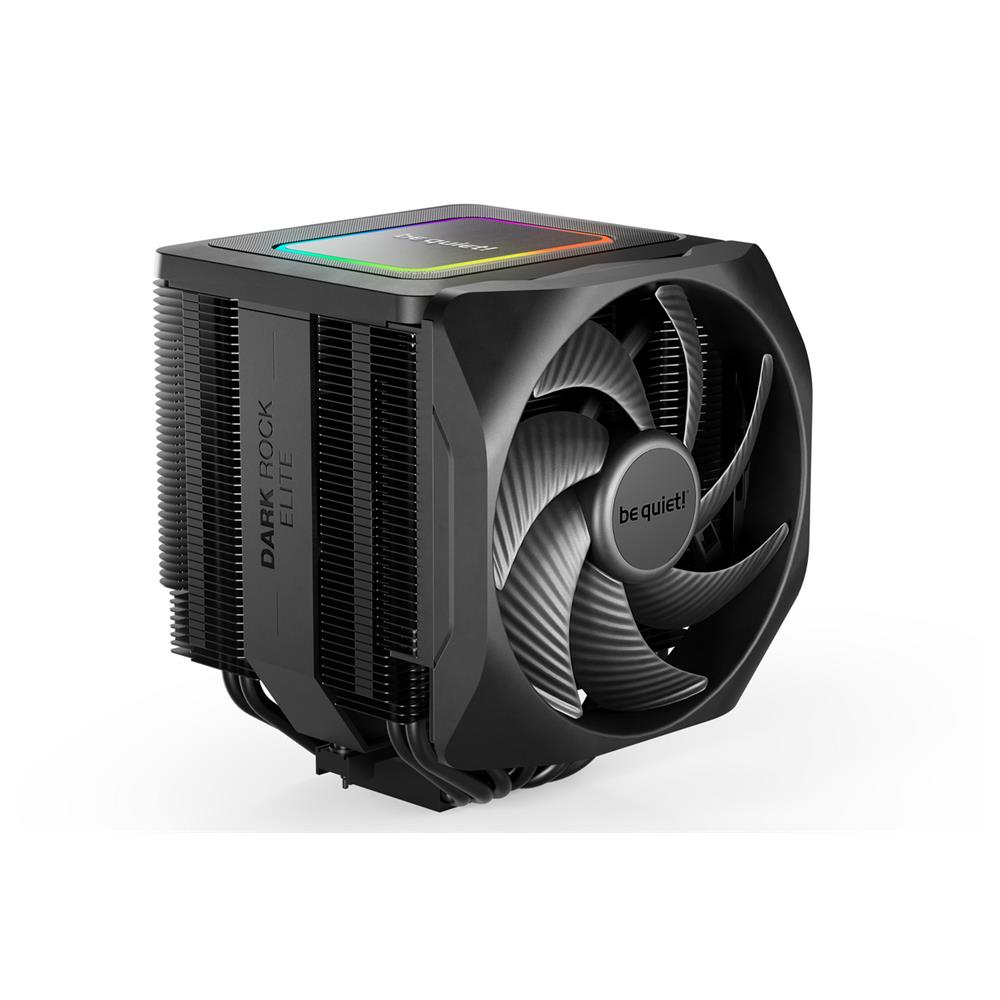 be quiet! Dark Rock Elite Luftkühler 135mm PWM Lüfter Hochleistungs-Heatpipes Frontlüfter ARGB LEDs Speed Switch