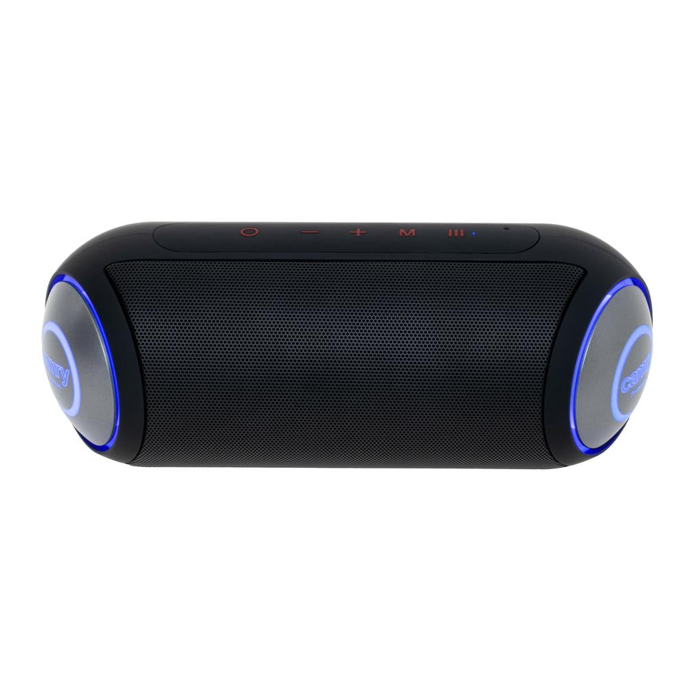 Camry CR 1901 Kabelloser Bluetooth Lautsprecher mit Beleuchtung AUX wireless schwarz