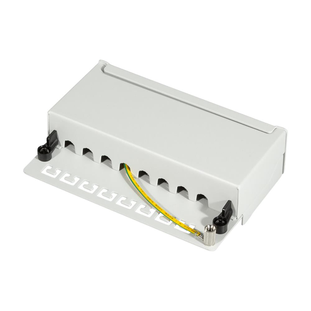 LogiLink Cat 6 Patchpanel 8 Port geschirmt Desktop Grau
