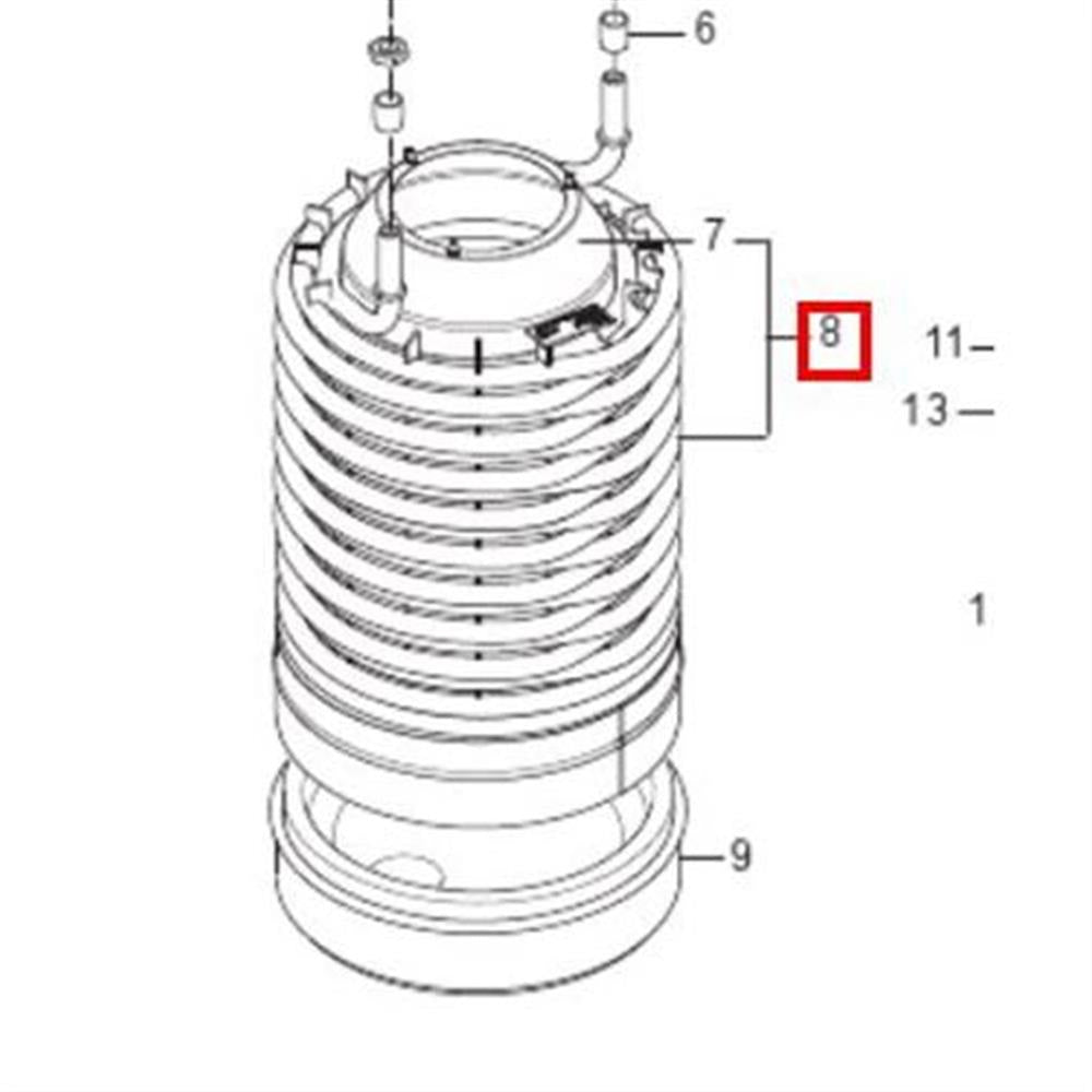Nilfisk Original 31001164 Spule geschweißt B5 Ersatzteil