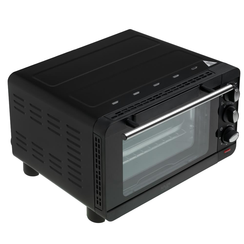 Adler AD 6029 Elektro-Backofen 14L schwarz – Kompakt & vielseitig für kleine Küchen