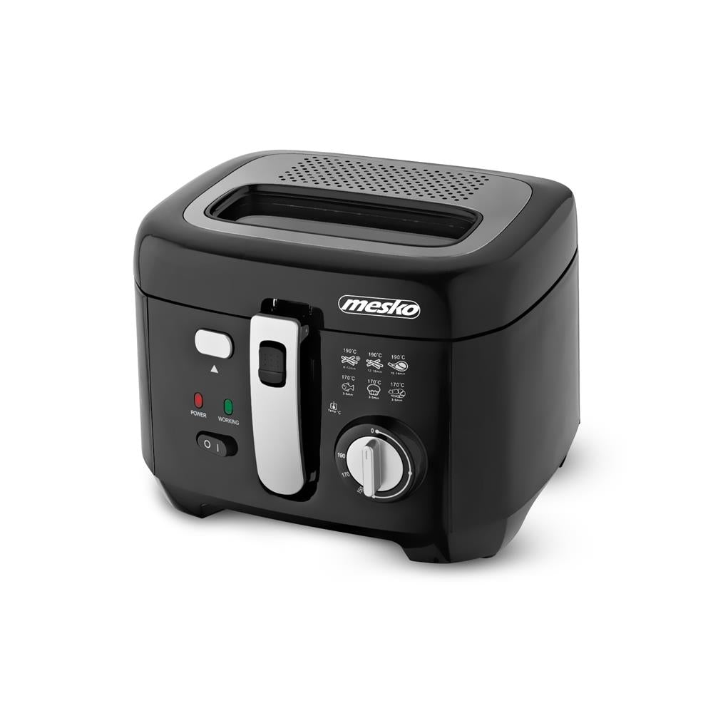 Mesko MS 4908 Fritteuse 2,5 Liter 1800 Watt Schwarz