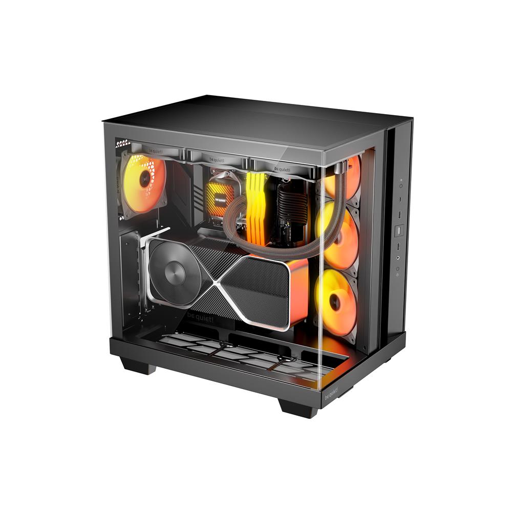 be quiet! Light Base 500 LX Black PC Gehäuse mit Glasfront und ARGB Lüftern