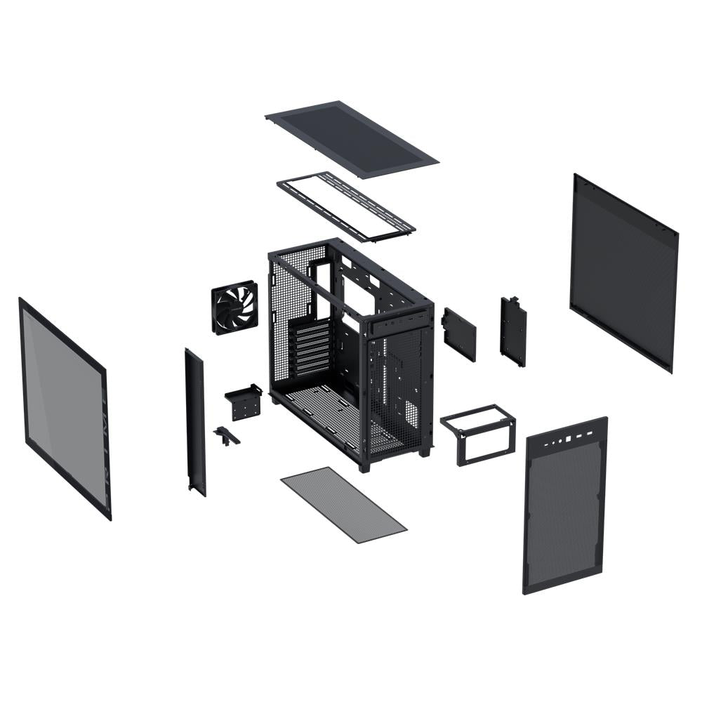 ASUS Prime AP303 TG ATX PC Gehäuse Black mit 360 mm Radiator und USB 20Gbps
