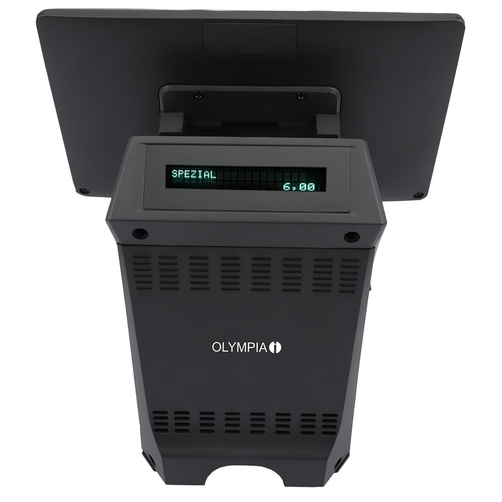 Olympia Registrierkasse T215 Kassensystem für Restaurant und Gastronomie Schwarz
