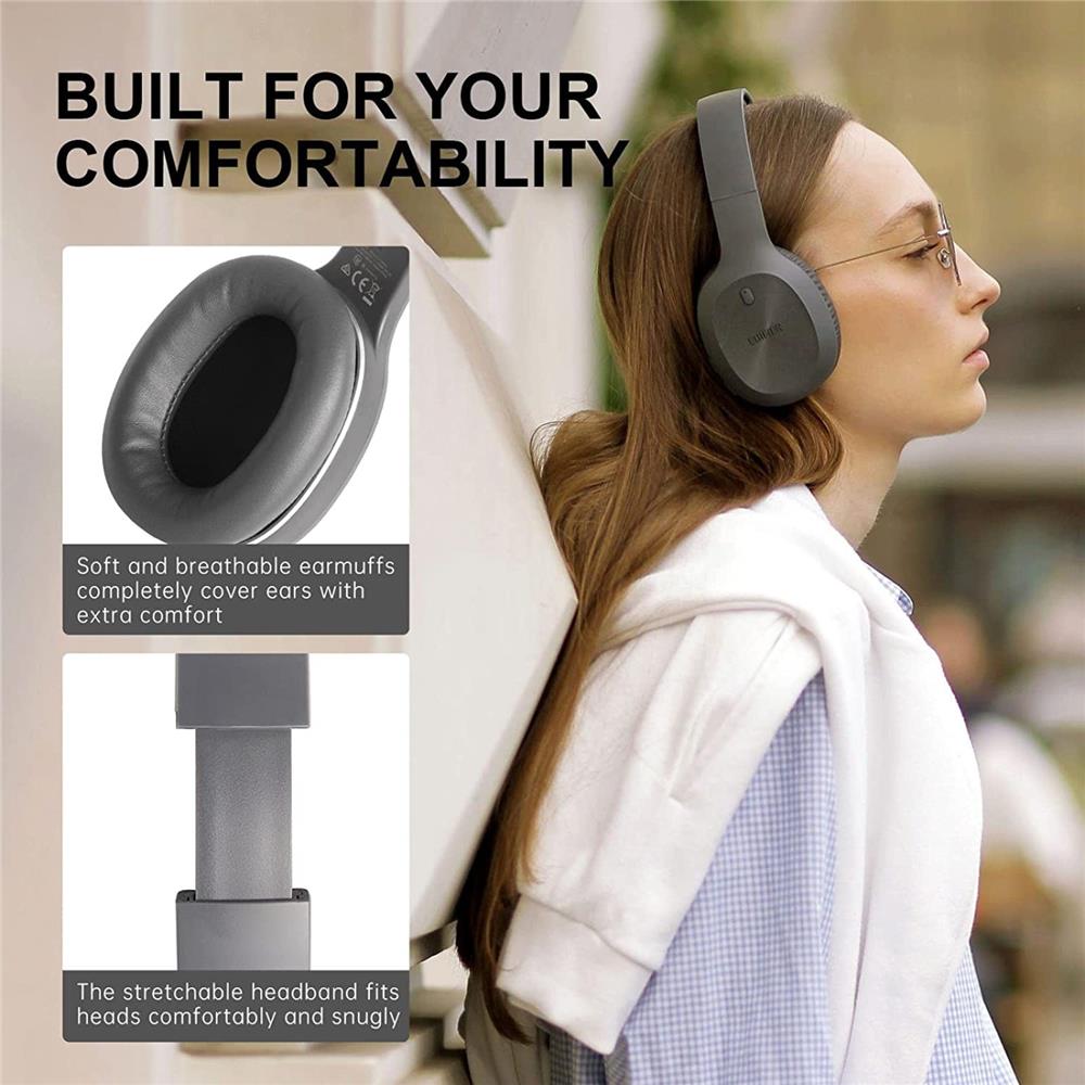 Edifier W600BT Bluetooth Over Ear Kopfhörer Grau