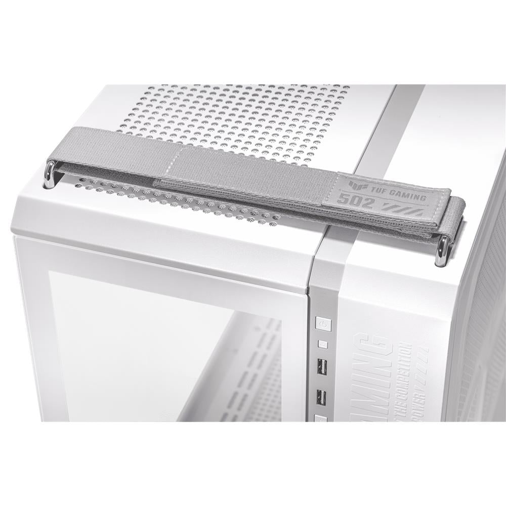 ASUS TUF Gaming GT502 PLUS TG White modulares Zweikammer PC Gehäuse