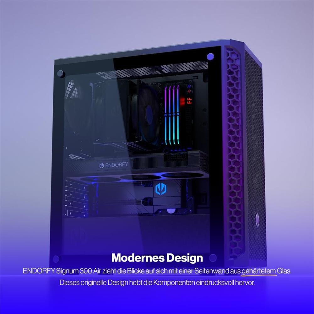 ENDORFY Signum 300 Air ATX PC Gehäuse mit Mesh Front