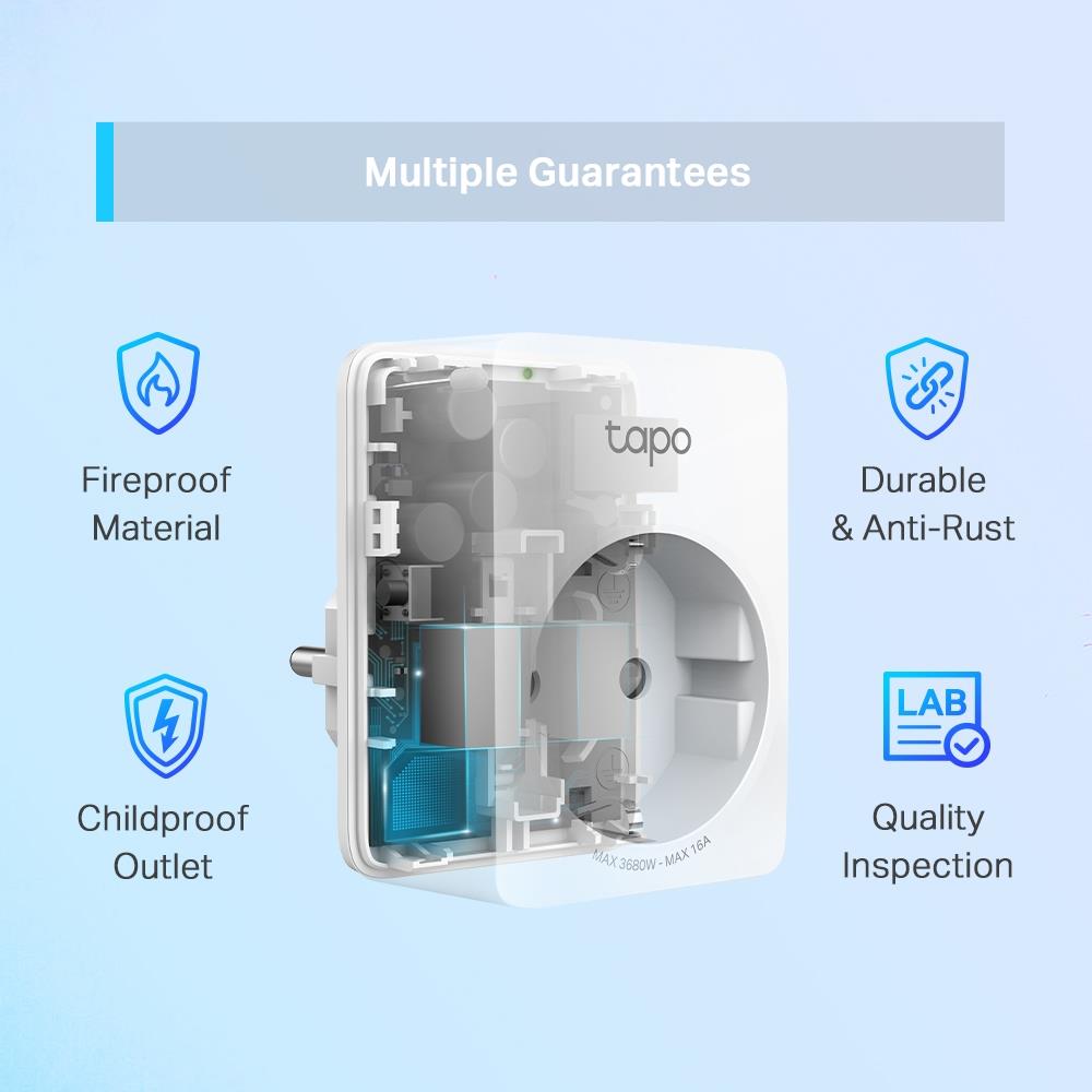 TP-Link Tapo P110 4er Pack Smart WLAN Steckdose Energieüberwachung App Steuerung