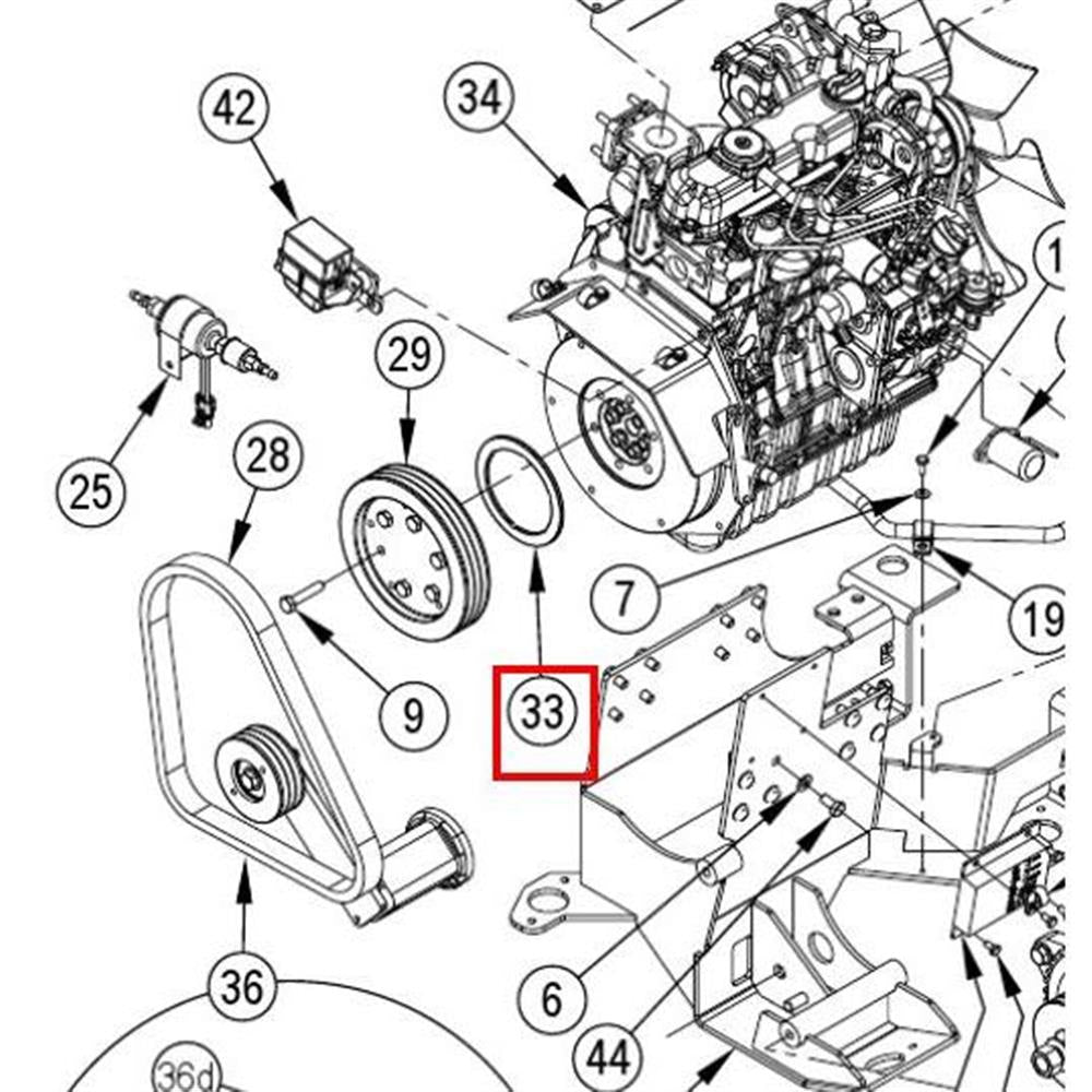 Nilfisk Original 56509740 Platten-Abstandhalter Ersatzteil