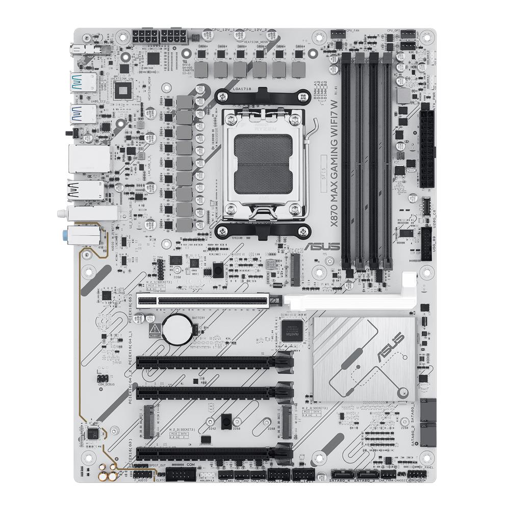 ASUS X870 MAX GAMING WIFI7 W Mainboard AM5 ATX DDR5 PCIe 5.0 WiFi 7