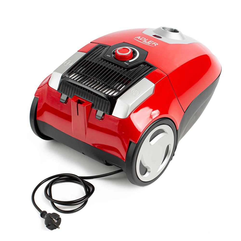 Adler AD 7041 Superleiser Staubsauger 2300 Watt mit HEPA Filter Rot