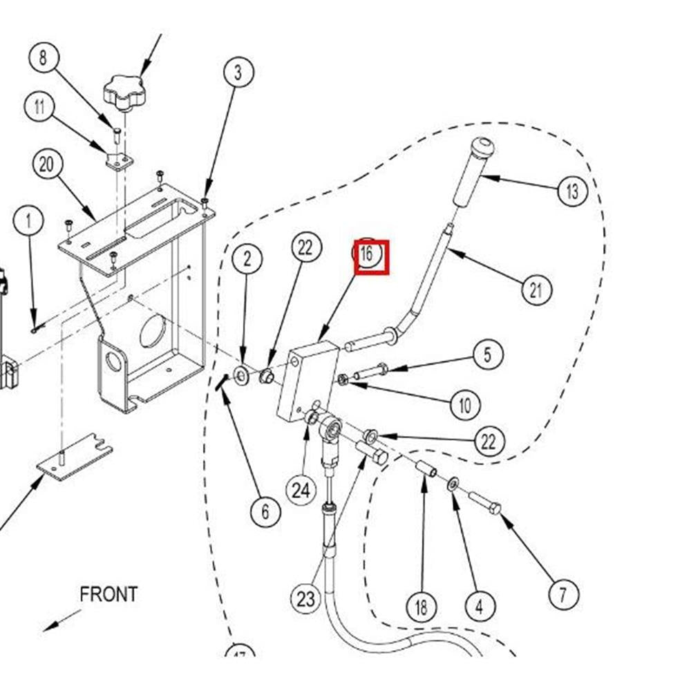 Nilfisk Original 56507109 Blockbesen-Arm Ersatzteil