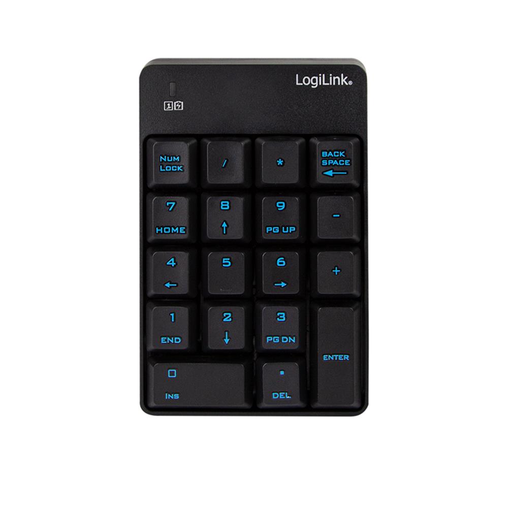 LogiLink Kabelloses Funk Keypad 2,4 GHz Schwarz