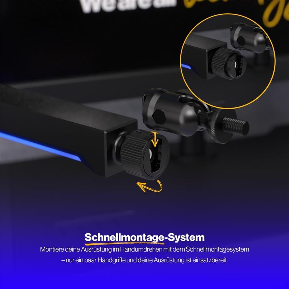 ENDORFY Broadcast Low Profile RGB Boom Arm Mikrofonarm mit RGB Beleuchtung
