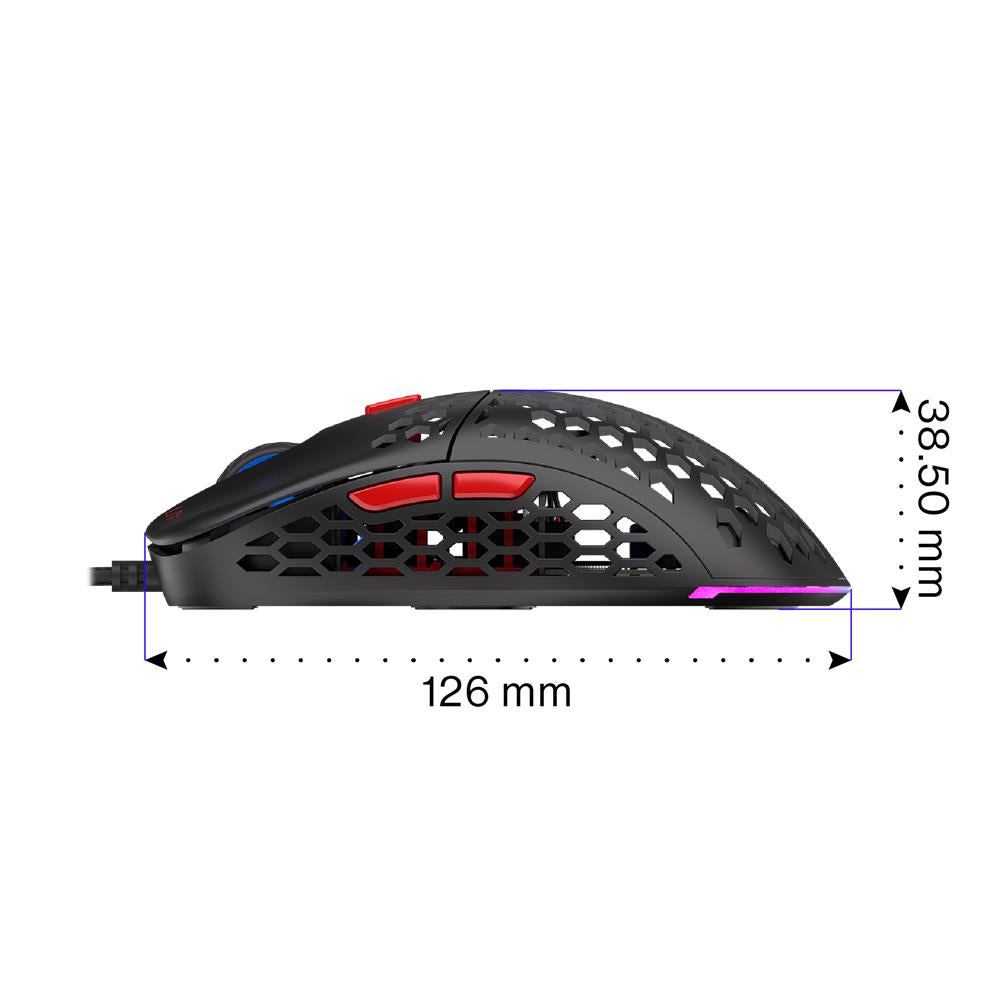 ENDORFY LIX Plus, Ultraleichte Gaming-Maus (59 g), 19000 DPI, Schwarz | EY6A001