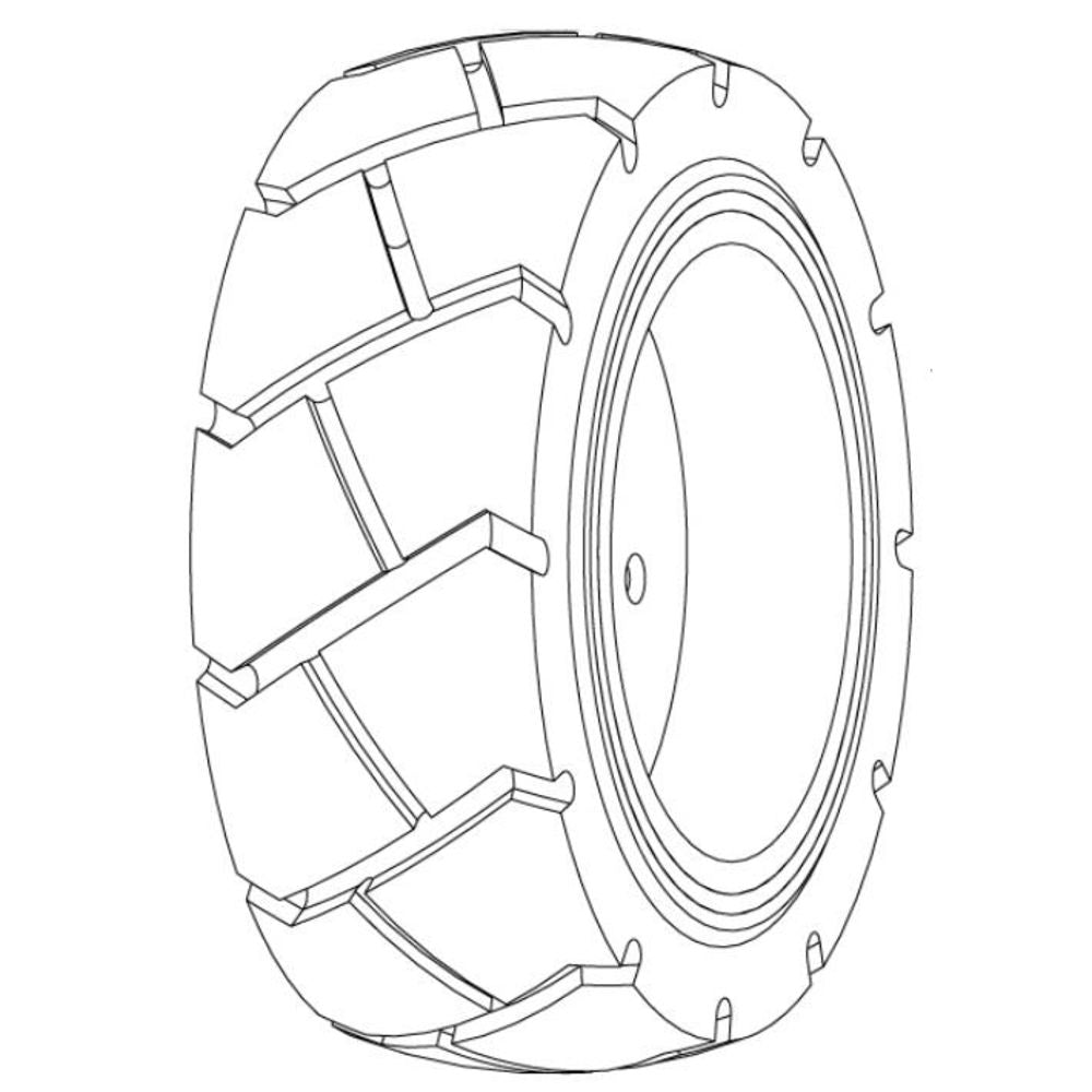 Nilfisk Original 0780-711 Nicht markierende Räder
