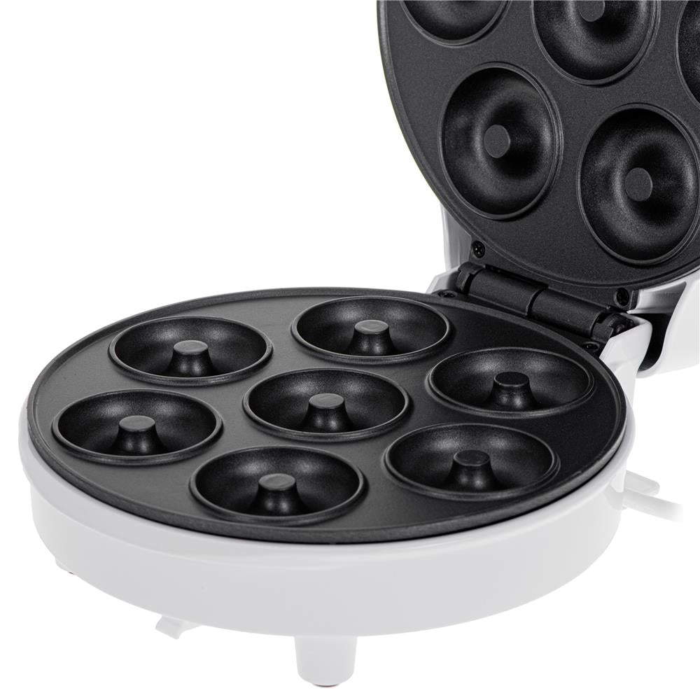 Adler AD 3075 Donut Maker für 7 Donuts mit Antihaftbeschichtung Weiß