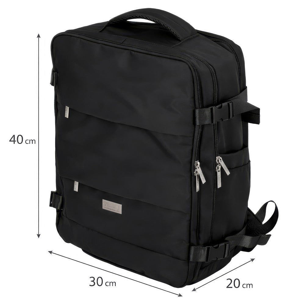 Camry CR 6880 Reiserucksack 24L, Handgepäck Rucksack 40x20x30 cm, Laptoprucksack bis 17 Zoll, Schuhfach, Nassfach, RFID, USB, YKK