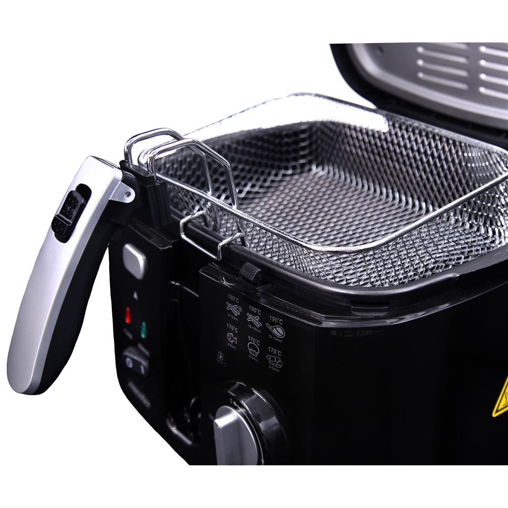Mesko MS 4908 Fritteuse 2,5 Liter 1800 Watt Schwarz