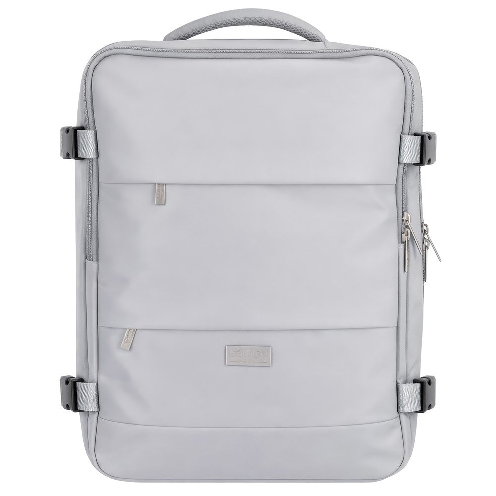 Camry CR 6880mg Reiserucksack 24 Liter, Handgepäck Rucksack mit Laptopfach bis 17 Zoll, Schuhfach, Nassfach, RFID-Fach, Business, Sport und Reisen, mittel grau