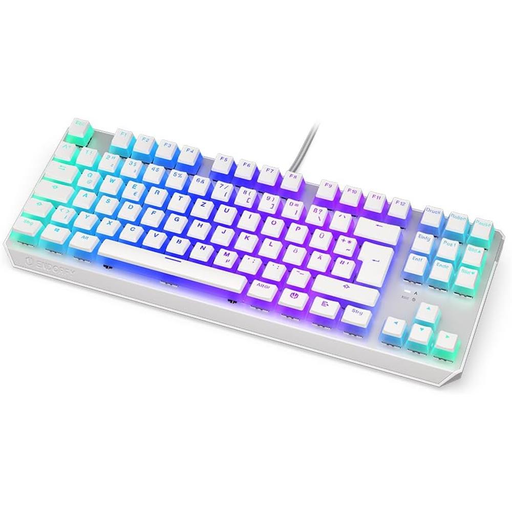 ENDORFY Thock TKL Pudding Onyx White, ARGB, Gaming Tastatur, weiß