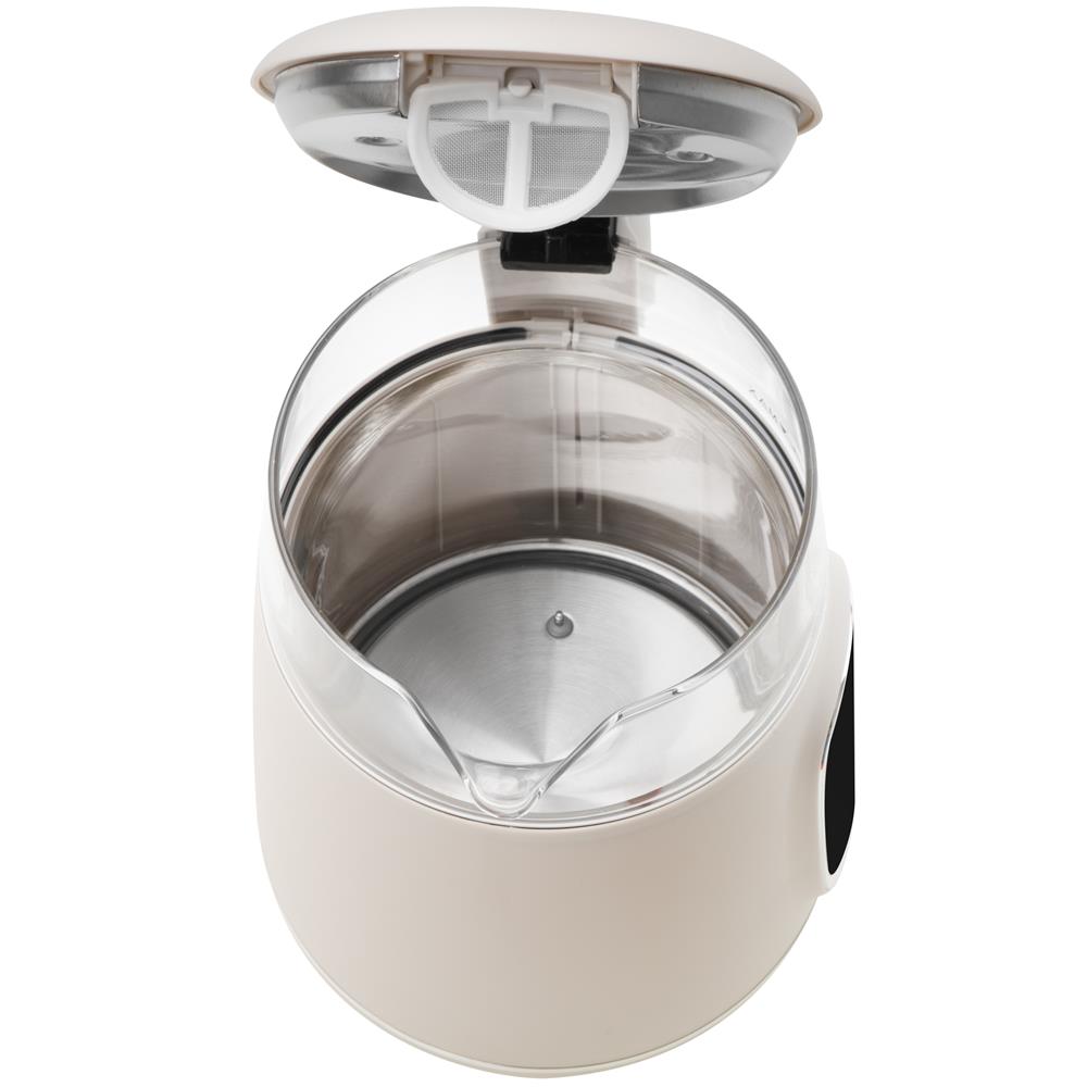 Camry CR 1383 Wasserkocher 1,7 L Temperaturregelung Glas 2200 W Beige