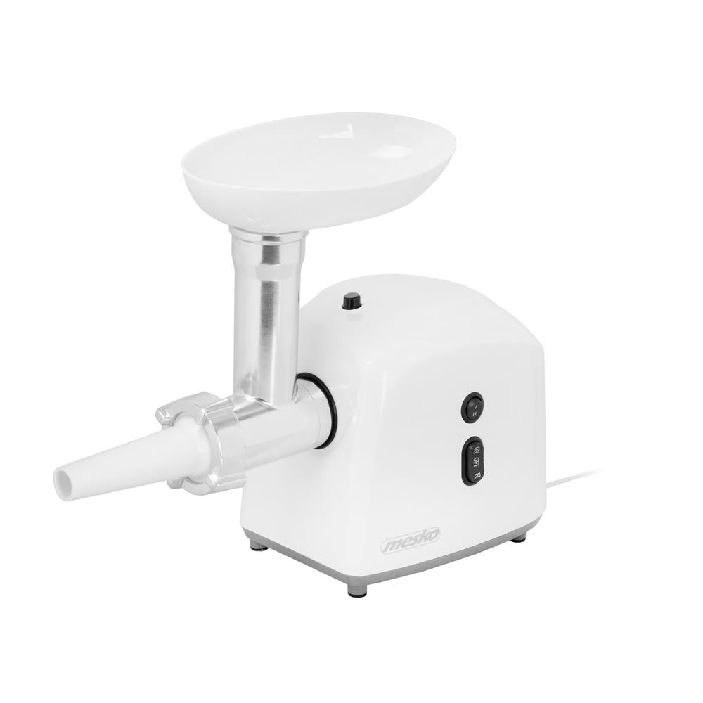 Mesko MS 4805 Fleischwolf 1500 Watt mit Wurstaufsatz Weiß