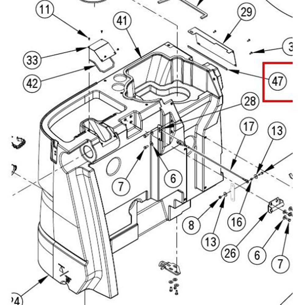 Nilfisk Original 56511190 Gasket Cover Dichtung