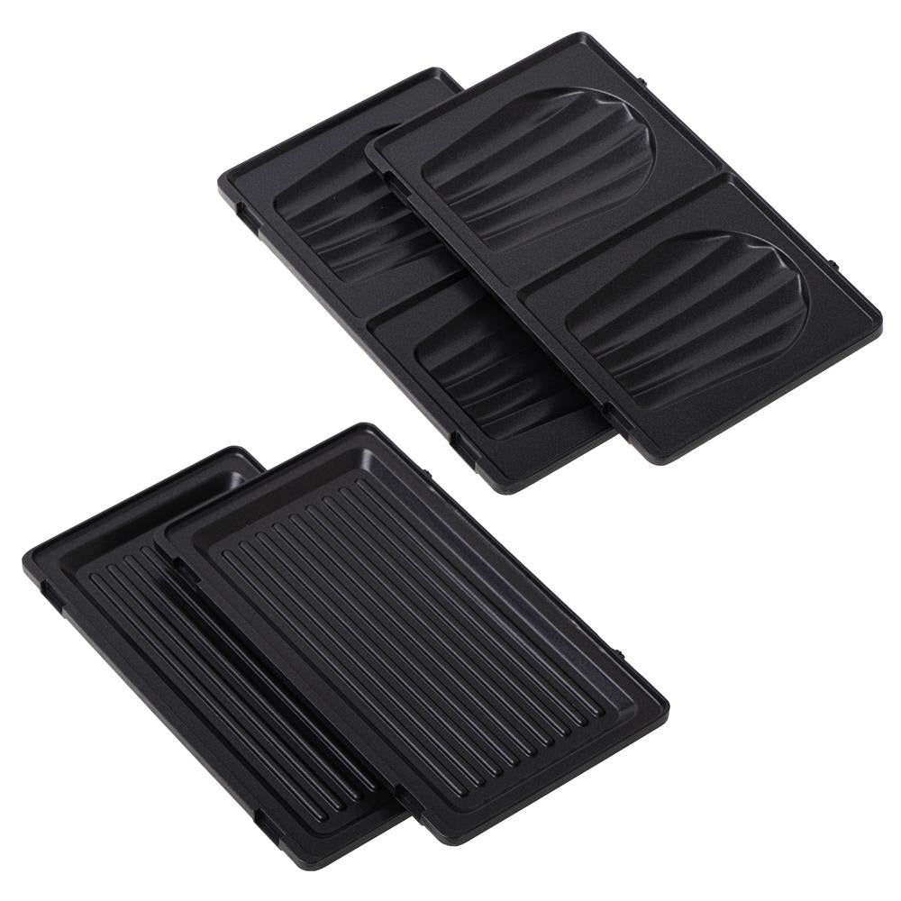 Adler AD 3070 2 in 1 Sandwichmaker und Kontaktgrill 1100 Watt Weiß