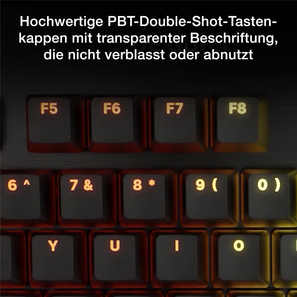 be quiet! Dark Mount Silent Tactile DE ISO Tastatur 8 Display-Tasten Media Dock hot-swap-fähiger Nummernblock