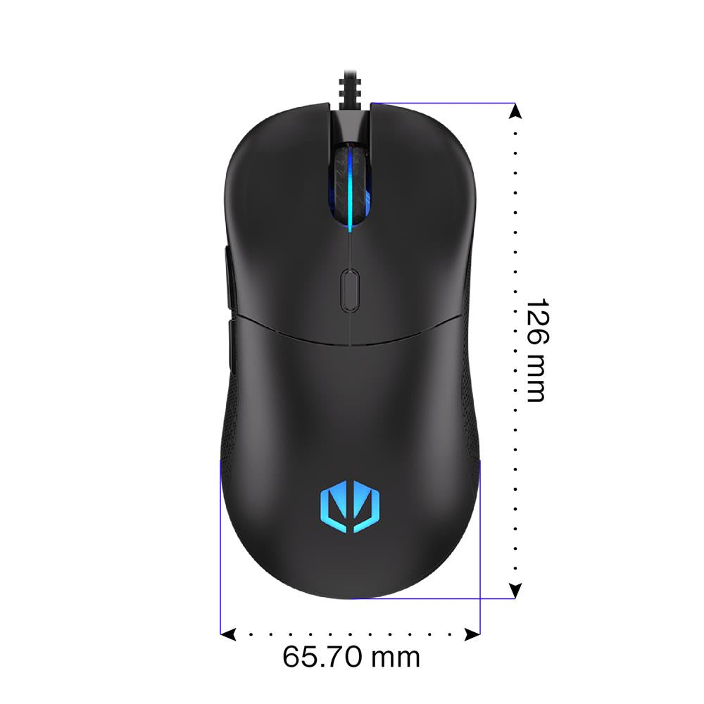 ENDORFY GEM, Leichte Gaming-Maus (67 g), 8000 DPI, Schwarz | EY6A006
