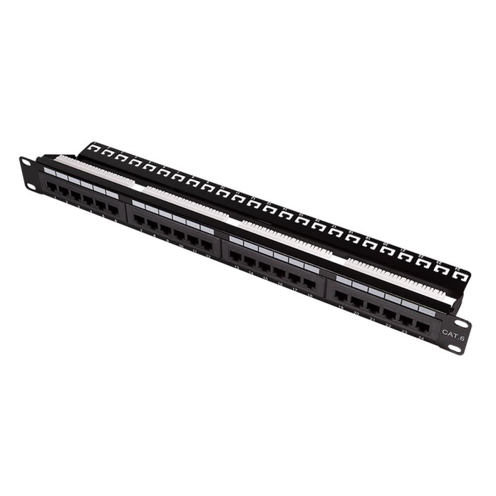 LogiLink CAT6 Patch Panel 19" 24-Port ungeschirmt,