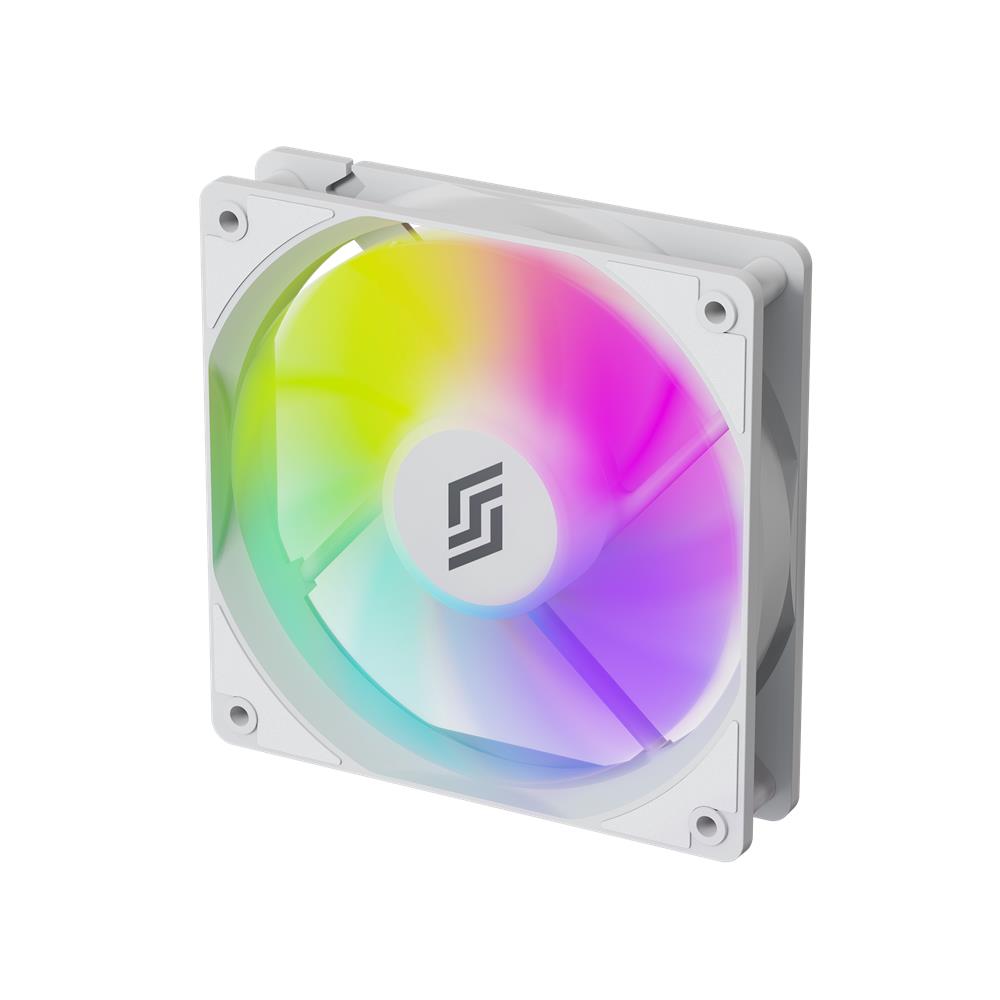 Silentware RF120WD White 120mm PWM A-RGB Lüfter mit Daisy-Chain, RGB-Beleuchtung, leise