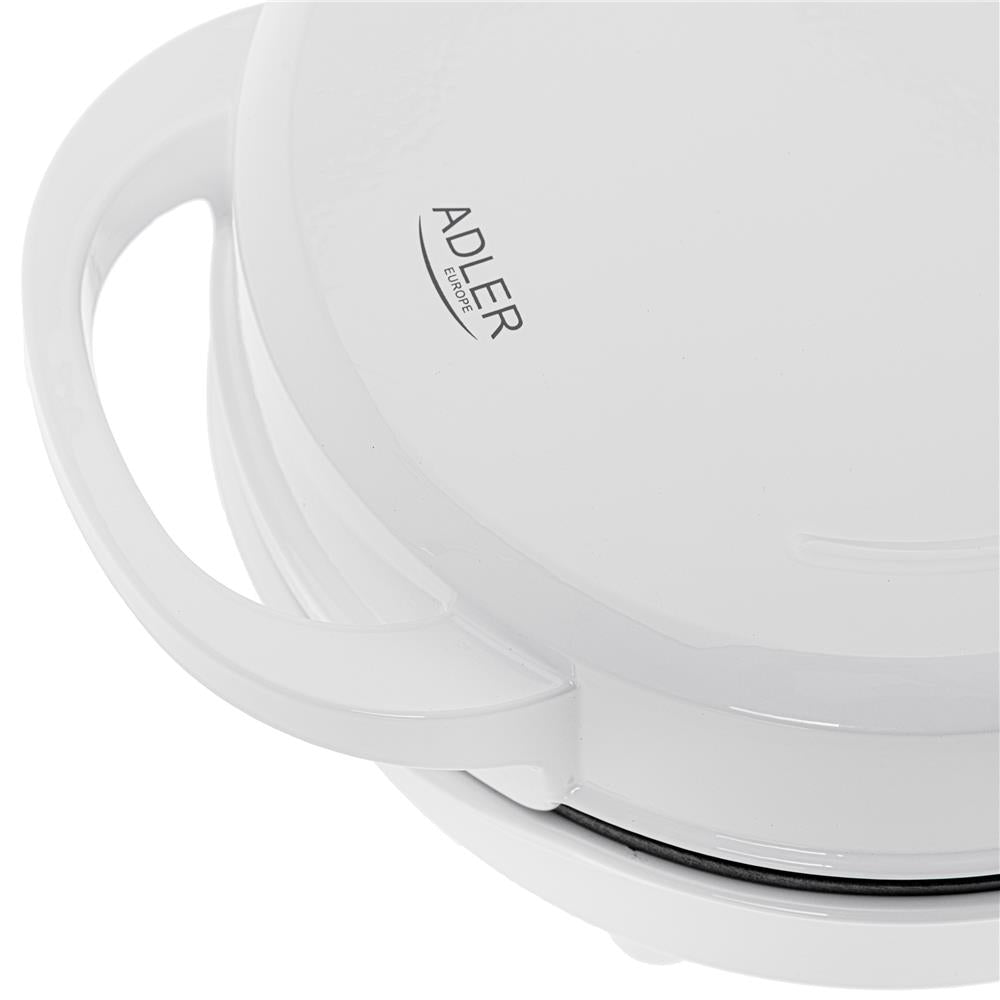 Adler AD 3075 Donut Maker für 7 Donuts mit Antihaftbeschichtung Weiß