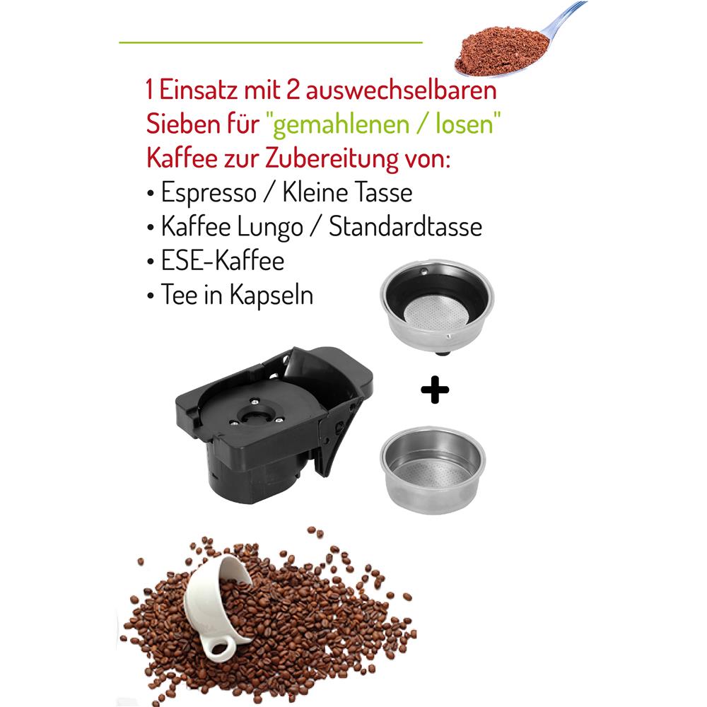 Camry CR 4414 Multi-Kapsel-Espressomaschine Weiß Kaffeemaschine Kapselmaschine