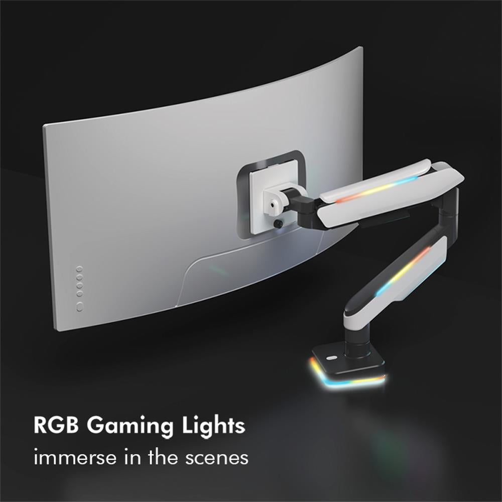 LogiLink BP0162 Gaming Monitorhalterung 17 bis 49 Zoll mit Beleuchtung