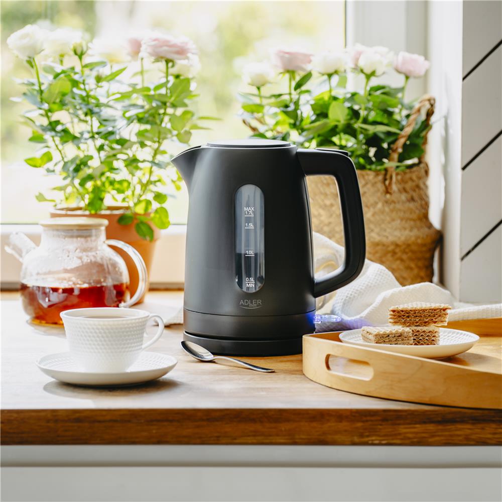 Adler AD 1379b Wasserkocher Kunststoff 1,7 l schwarz – sicher & leistungsstark